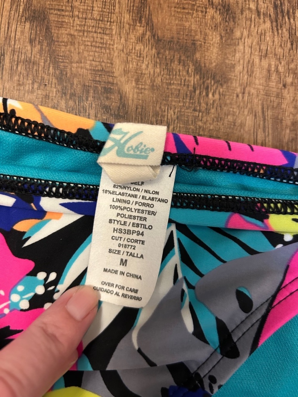 Hobie Floral Tropical Tie-Side Bikini Bottoms - Picture 4 of 6